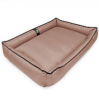 Лежак для собак усіх порід EGO Bosyak Waterproof 2XL 115х95 Кава з молоком (спальне місце для великих собак)