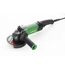 Шліфувальна машина кутова (болгарка) APRO КШМ 125 1450 Р (125мм, 1450Вт,11000об/хв, М14, 3м) 899010