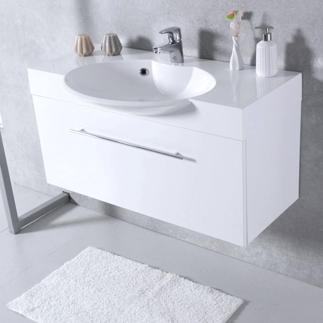Раковина с тумбой 80 см подвесная Fancy Marble Sumatra 800-1: купить по ...
