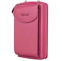 Жіночий клатч-шумка BAELLERRY Forever Young, гаманець сумка з відділенням для телефону. Колір: рожевий Adore
