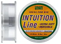 Леска Brain Intuition 50m 0,1mm #0,35 0,9 kg 1,9 lb ц.: clear