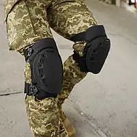 Профессиональные тактические наколенники Kiborg USA tactical Кордура Чёрный