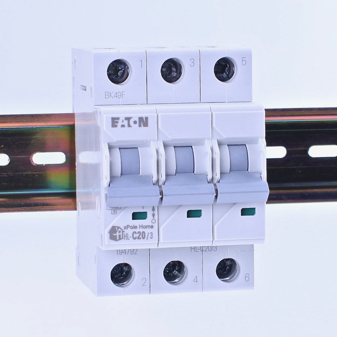 Автоматичний вимикач xPole Home HL, 3p C-20A 3M, EATON, 194792, фото 1