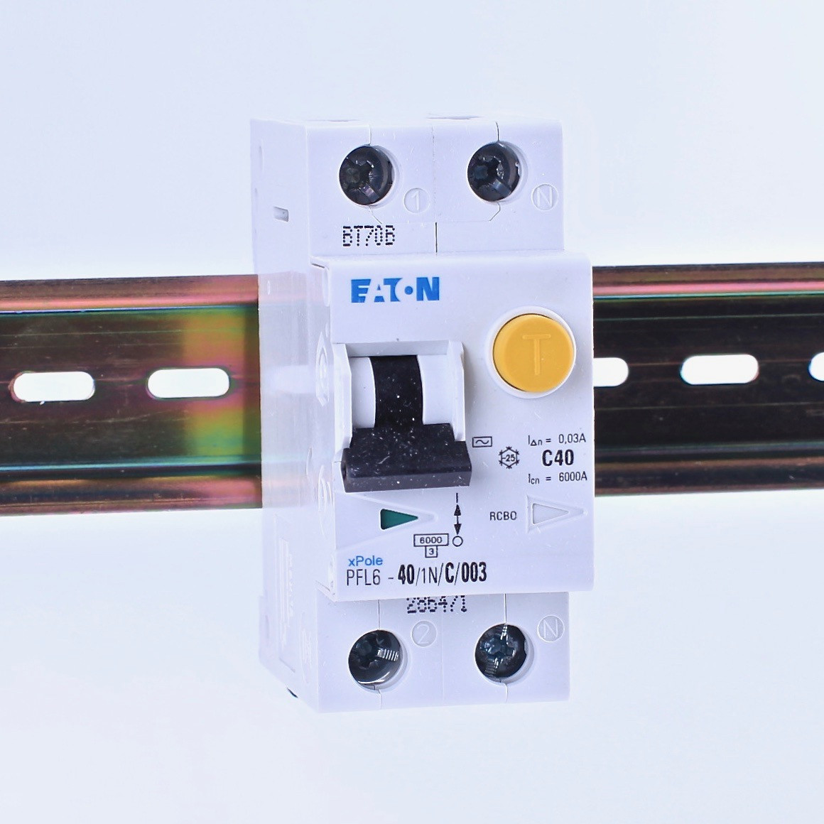 Диференційний автоматичний вимикач xPole PFL6, 1p+N C-40A 30mA, тип AC, 6kA, EATON, 286471, фото 1
