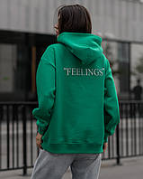 Женская толстовка зеленая кофта для женщин Staff feelings oversize fleece Adore Жіноча толстовка зелена кофта