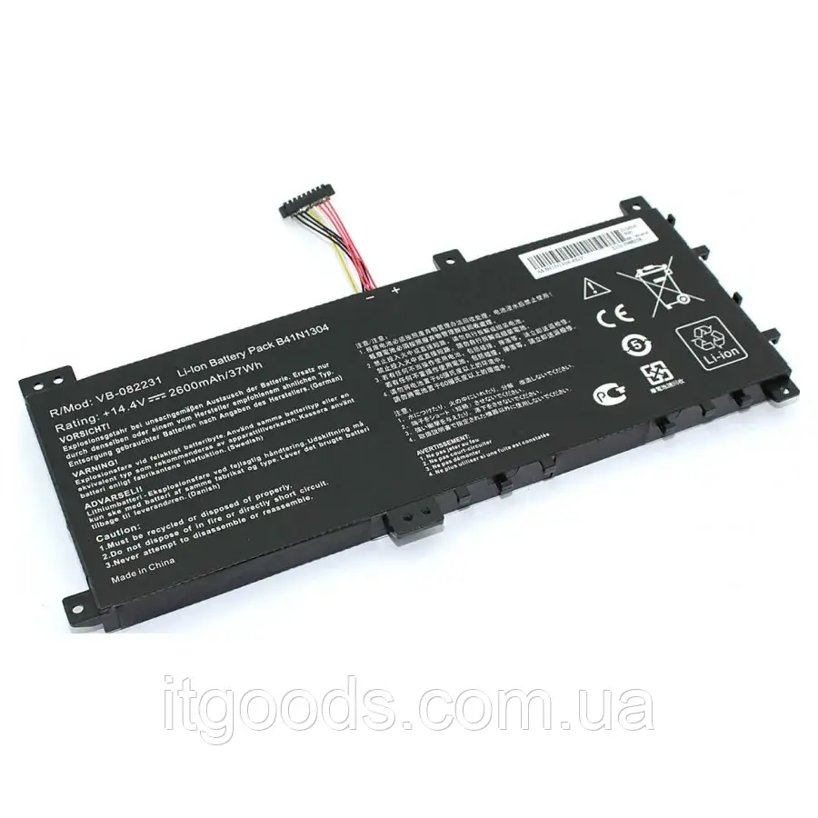 Акумулятор для ноутбука Asus 14.4V 37Wh B41N1304 VivoBook S451L S451LA S451LB S451LN V451L K451L