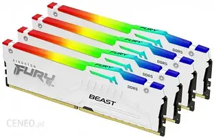 Пам'ять Kingston Fury Beast White RGB DDR5 128GB 5600Mhz CL40 (KF556C40BWAK4128)