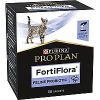 Дополнительный корм для взрослых кошек и котят Purina Pro PlanForti Flora Feline Probiotic 30 шт по 1 г