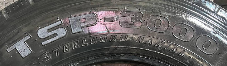 Шина вантажна б/у 235/75R17.5 Firestone TS-3000 (рулева), фото 5