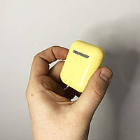 Бездротові навушники bluetooth-навушники i12 5.0 з кейсом. FS-154 Колір жовтий