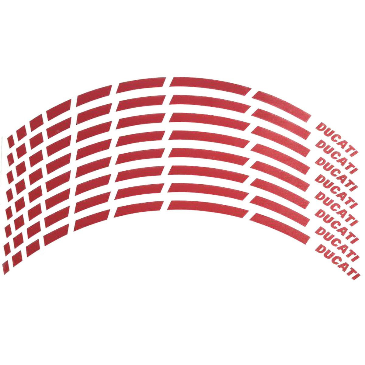Наклейка на обід колеса Ducati Red