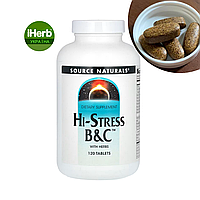 Source Naturals, Hi-Stress B&C with Herbs, вітаміни В та С з травами, 120 таблеток