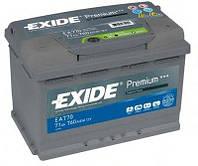 Аккумулятор автомобильный Exide Premium 77 А·год (-/+) Euro 760 А (EA770) 6СТ-77 (стартерний)