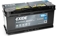 Аккумулятор автомобильный Exide Premium 100 А·год (-/+) Euro 900 А (EA1000) 6СТ-100 (стартерный)