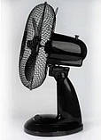 Вентилятор настільний осьовий поворотний лопатевий для дому 35 Вт Volteno Побутові вентилятори для квартири, фото 2