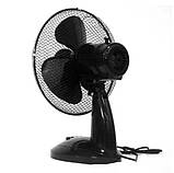 Вентилятор настільний осьовий поворотний лопатевий для дому 35 Вт Volteno Побутові вентилятори для квартири, фото 4