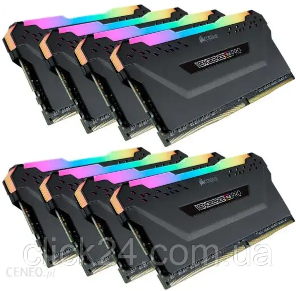 Пам'ять Corsair DDR4 256 GB -3200 CL 16 Octo-Kit, Vengeance RGB PRO (black, CMW256GX4M8E3200C16) (CMW256GX4M8E3200C16)