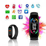 Фітнес браслет FitPro Smart Band M6 (смарт годинник, пульсоксиметр, пульс). LR-240 Колір: чорний, фото 3