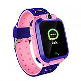 Дитячий Смарт Годинник Smart Baby Watch Q12 SIM /Bluetooth /LBS/GPS. QL-595 Колір: рожевий, фото 4
