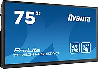 Монітор Iiyama Interaktywny Ekran Dotykowy Prolite Te7504Mis-B2Ag 75" Ips 4K Uhd Iiware Android Wifi 24/7