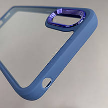 Чохол для Xiaomi Redmi 9A прозорий з бортиком для камери чохол на телефон сяомі редмі 9а синій k6h, фото 5