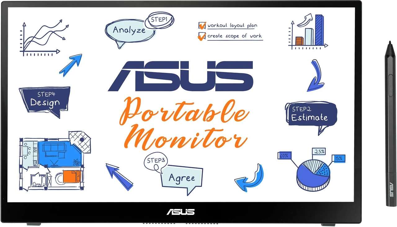 Монітор Asus Zenscreen Ink Mb14Ahd 14" (90Lm063Vb01170)