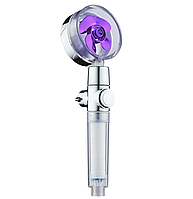 Водосберегающая лейка для душа с функцией стоп Turbocharged shower head БЕЗ упаковки Фиолетовый (KG-11528)