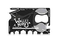 Мульти-кредитка Ninja Wallet 18 в 1 (мультитул) Весенняя распродажа!