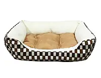 Лежак кроватка для кошек и собак мягкое место прямоугольная 45х35х12см №1 79-5