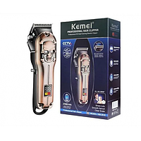 Машинка для стрижки волос и бороды аккумуляторная беспроводная Kemei LFJ KM-2618 (24) Весенняя распродажа!