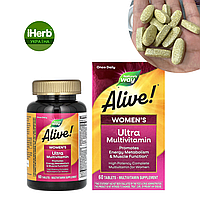 Nature's Way, Alive!, Women's Ultra Multivitamin, ультрамультивитамины для женщин, 60 таблеток