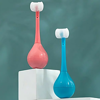 Оригенальная зубная щетка детская двусторонняя неваляшка детьми от 2 до 7 лет 2шт