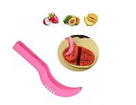 Нож для резки арбуза пластиковый Розовый