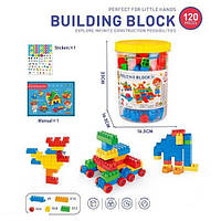 Конструктор детский в круглом боксе 120 деталей Building Block