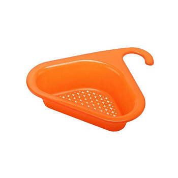 Друшляк кутовий на раковину Лебідь пластик 22*23*6 см Помаранчевий (KG-11530)