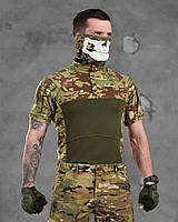 Военный тактический убакс мультикам с коротким рукавом, Летняя военная боевая рубаха камуфляж для ВСУ Украины