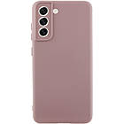 Чохол Silicone Cover Lakshmi Full Camera (A) для Samsung Galaxy S22 Рожевий / Pink Sand, Full camera