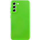 Чохол Silicone Cover Lakshmi Full Camera (A) для Samsung Galaxy S22 Салатовий / Neon green, Full camera