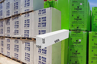 Газобетон в Одесі розмір 600х200х100 (83шт/м³)