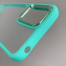 Чохол для Motorola G14 прозорий з бортиком для камери чохол на телефон моторола г14 бірюзовий k6h, фото 4