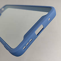 Чохол для Motorola G14 прозорий з бортиком для камери чохол на телефон моторола г14 синій k6h, фото 3