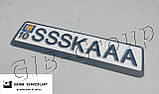 3D Фальш номер з написом та логотипом SSSKAAA, фото 3