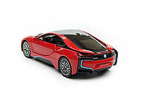 Іграшкова машинка металева BMW i8 купе, БМВ, червона, звук, світло, інерція, откр двері, багажник, капот, Автоексперт, 1:32,, фото 4