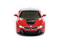 Іграшкова машинка металева BMW i8 купе, БМВ, червона, звук, світло, інерція, откр двері, багажник, капот, Автоексперт, 1:32,, фото 7