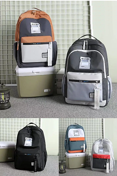 Спортивний шкільний рюкзак міський 49*30 см на блискавці з кишенею в різних кольорах Liza