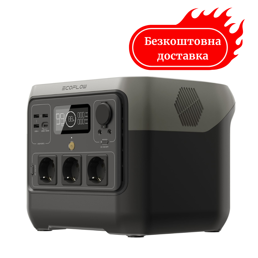 Зарядна станція 800 Вт EcoFlow River 2 Pro 768 Вт·год - LiFePO4 швидка зарядка Медапаратура, фото 1
