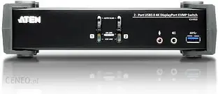 Комутатор консолей (KVM) ATEN Przełącznik KVM CS1922-AT-G 2-portowy USB 3.0 4K DisplayPort (CS1922ATG)