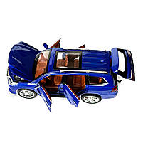 Машинка металева Lexus LX570 Лексус джип 1:24 синій звук світло інерція відкр двері баг капот 20*8,5*9 см (AP-1838), фото 7