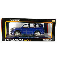 Машинка металева Lexus LX570 Лексус джип 1:24 синій звук світло інерція відкр двері баг капот 20*8,5*9 см (AP-1838), фото 10