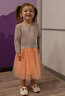 Нарядное платье детское, длинный рукав 104